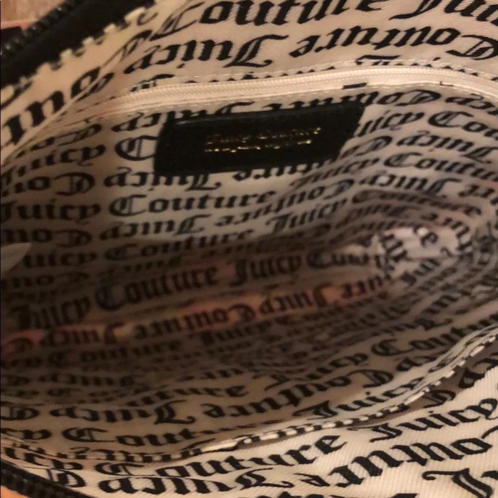 PRICE ⬇️ Juicy Couture Black and Pink Floral Crossbody Bag - Picture 4 of 7